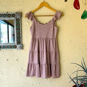 Montaeu Los Angeles Rose Ruffle Dress 🌹 size XS